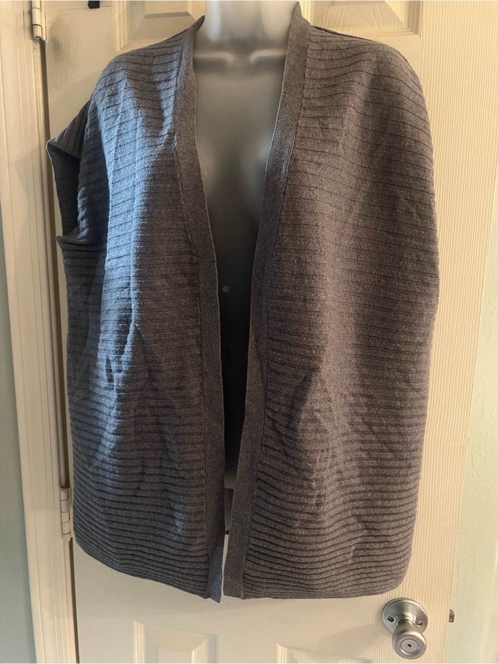 Lafayette 148 wool and cashmere blend gray cardigan petite small